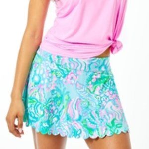 LILLY PULITZER AILA SCALLOP SKORT SZ LARGE NWT